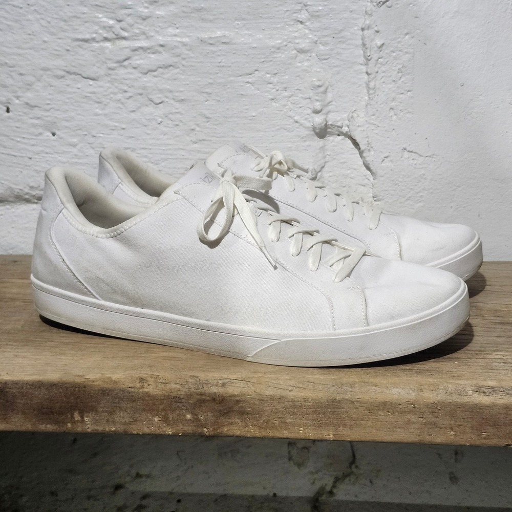 Kizik Madrid Eco Men 15 Wide White Hands Free Canvas Sneakers H3FC DIRVWT01-2E